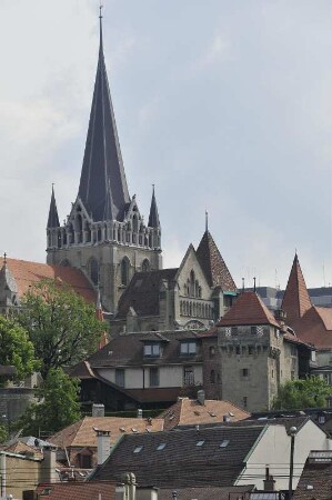 Lausanne - Kathedralenberg : Blick auf den Kathedralenberg, aufgenommen in Lausanne am 19. Mai 2010