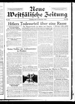 Neue westfälische Zeitung ; Ausgabe K ; Kreis Iserlohn, Hamm, Lippstadt, Soest und Unna