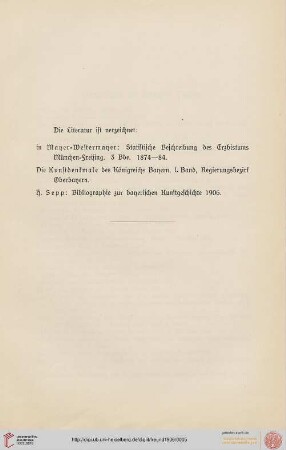 Die Literatur ist verzeichnet: