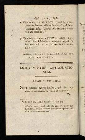 114-136, Morbi Venerei Articulationum. Morbi Venerei Sexus Feminei. Morbi Venerei Uteri. Morbi Venerei Mammarum.