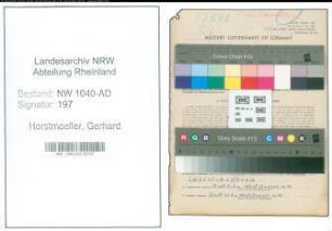 Entnazifizierung Gerhard Horstmoeller , geb. 30.12.1916 (Kassenbote)
