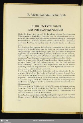 B. Mittelhochdeutsche Epik