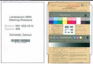 Entnazifizierung Gertrud Schneider , geb. 14.02.1883 (Wirtin)