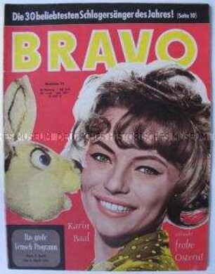 Wochenzeitschrift "BRAVO" über neue Filme und Schlager