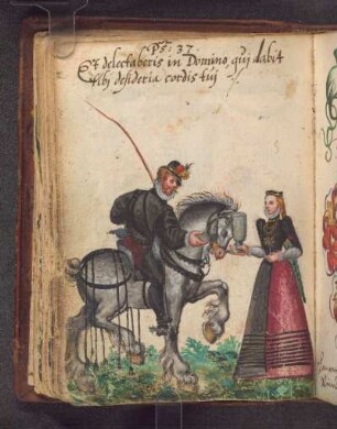 Lamprecht Fluck, 1584-06-01: Zitat (lat., Ps. 37), Sentenz (dt.), Us.