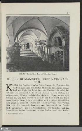 III. Der romanische oder nationale Stil