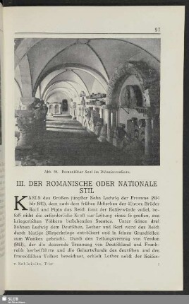 III. Der romanische oder nationale Stil