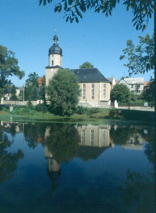 Burgstein-Geilsdorf. Pfarrkirche (1832-1834). Ansicht von Südsüdost