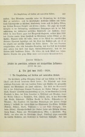 A. Die Zeit von 1815-1830