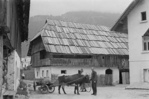 Siedlung : Häuser einer Siedlung im Gebirge.