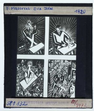 Masereel, Die Idee,Masereel, Die Idee, Holzschnitt 12/83,Masereel, Die Idee, Holzschnitt 19/83,Masereel, Die Idee, Holzschnitt 8/83,Masereel, Die Idee, Holzschnitt 3/83