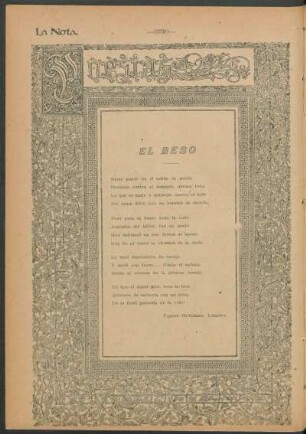 Poesías : El beso