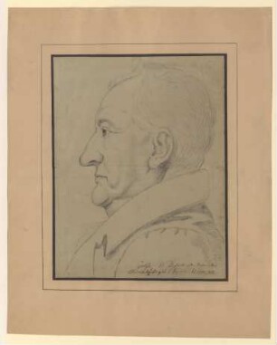 Johann Wolfgang von Goethe [nach der Zeichnung Jagemanns von 1817]