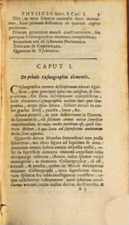Institutiones Philosophicae : Ad Faciliorem Veterum ac Recentiorum Philosophorum Lectionem Comparatae, 3. Qui Physicam Specialem comprehendit