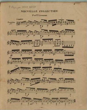 Trois sonatines pour guitare ou lyre : Oeuv. 1