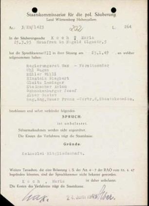 Koch, Maria