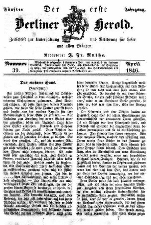 Nummer 39, April 1846