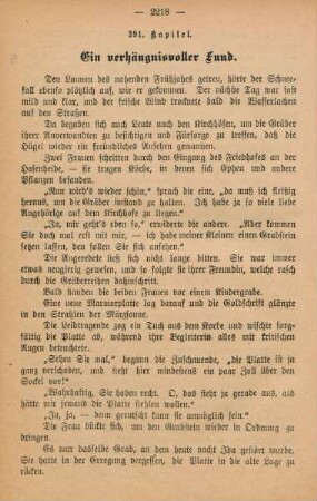 391. Kapitel. Ein verhängnisvoller Fund