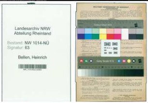 Entnazifizierung Heinrich Bellen , geb. 21.02.1881 (Buchhalter)