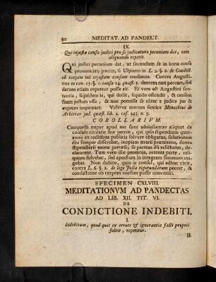 80-94, Ad Lib. XII. Tit. VI. De Condictione Indebiti