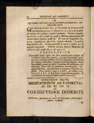 80-94, Ad Lib. XII. Tit. VI. De Condictione Indebiti