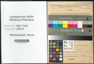 Entnazifizierung Maria Winterscheid , geb. 28.01.1896 ()