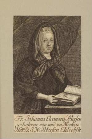 Bildnis von Johanna Eleonora Petersen (1644-1724)