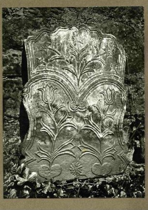 Alter Friedhof. Grabstein, Rückseite 17. Jahrhundert