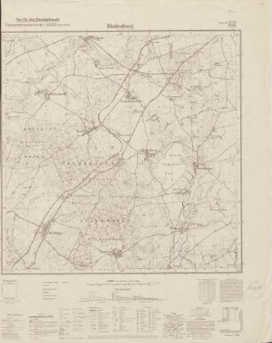 2748 (alte Nr.: 1320) Hindenburg in der Mark, Topographische Karte 1:25000 (4cm - Karte)