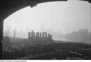 Dresden. Georgij-Dimitroff-Brücke (Augustusbrücke), Wiederaufbau, 1947