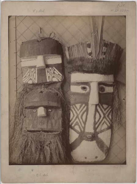 Masks collected by Karl von den Steinen during the 2nd Xingu Expedition