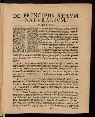 De Principiis Rerum Naturalium.