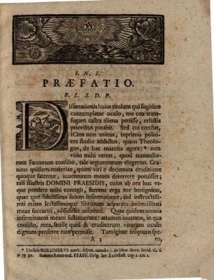 Dissertatio Ivris Pvblici Et Ecclesiastici, Qva Ivs Ecclesiae Circa Religionem