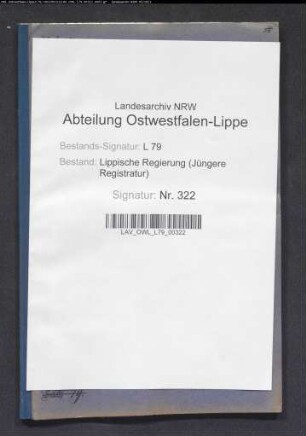 Der Verwaltungsbeamte beim Fürstl. Verwaltungsamt Schötmar