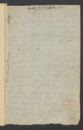 Konversationsheft 43 (zweite Septemberhälfte 1823)