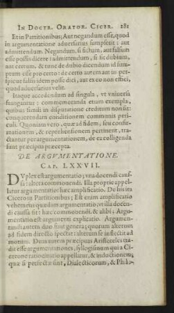De Argumentatione. Cap. LXXVII.