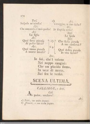Scena Ultima. / Scene Derniere.