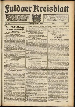 Ausgabe vom Montag, den 17. April 1916.