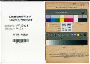 Entnazifizierung Walter Wolff , geb. 19.04.1898 (Ingenieur)