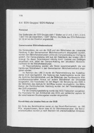 6.4 EDV-Gruppe / EDV-Referat
