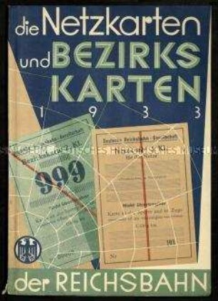 Broschüre über Netzkarten der Reichsbahn