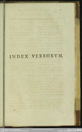 Index Verborum