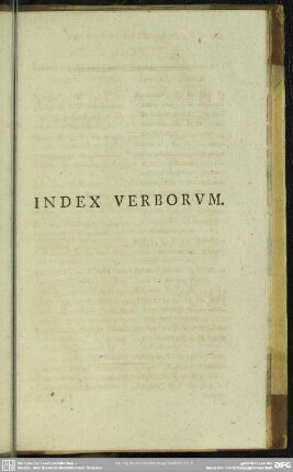 Index Verborum