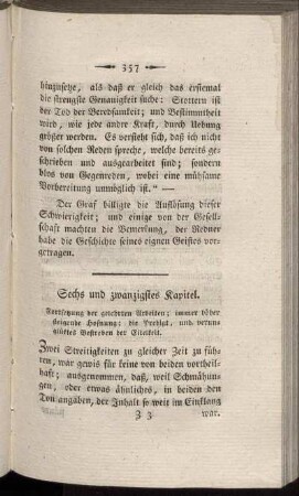 Sechs und zwanzigstes Kapitel. - Dreißigstes Kapitel.