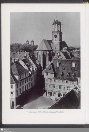 Memmingen, Blick auf den Marktplatz und St. Martin