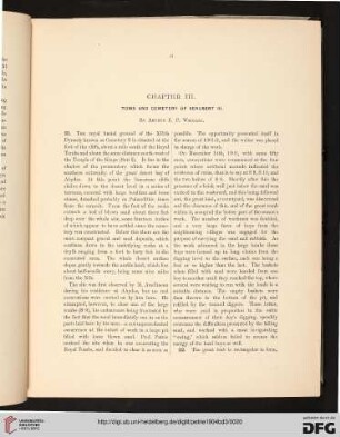 Chapter III. Tomb and Cemetery of Senusert III. [by Arthur E. P. Weigall]
