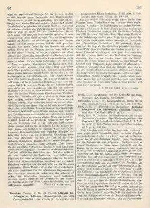 95-96 [Rezension] Wotschke, Theodor, Löschers Beziehungen zu Schlesien