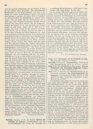 95-96 [Rezension] Wotschke, Theodor, Löschers Beziehungen zu Schlesien