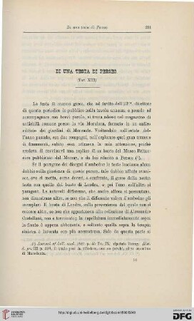 18: Di una testa di Perseo