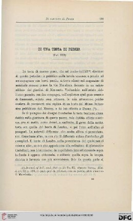 18: Di una testa di Perseo